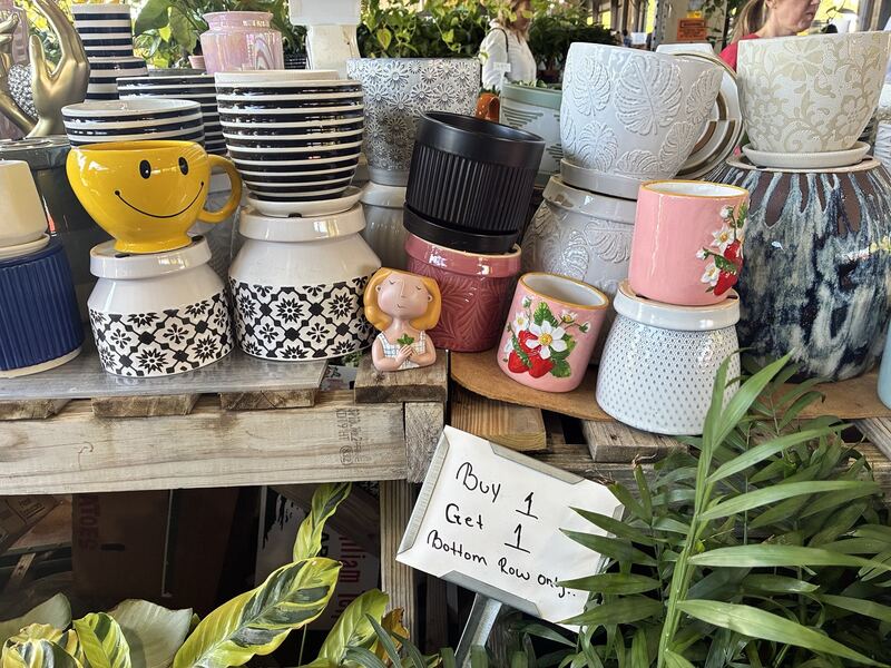 A closer look at playful and patterned plant containers.