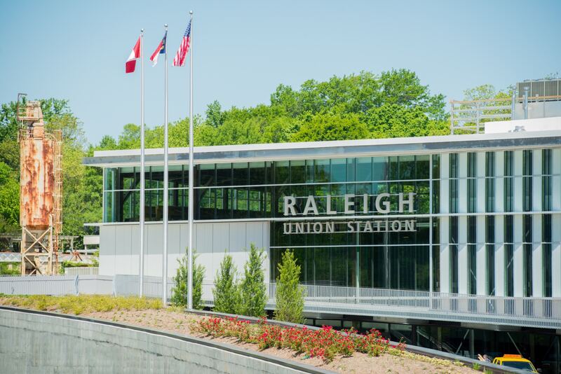 Raleigh Union Station opening on April 30, 2018.
